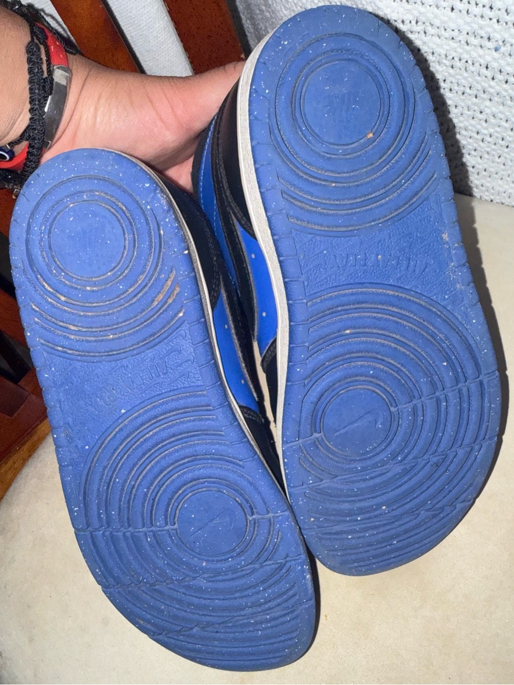 Nike Kids Blue and Black High Top Sneakers - Picture 5 of 5